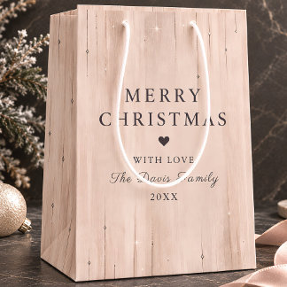 Sac Cadeau Moyen Blush Champagne Celestial Joyeux Noël