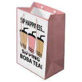 Sac Cadeau Moyen Boba Tea Buble Tea Boba Tea (Dos Angle)