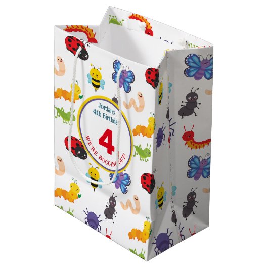 Sac Cadeau Moyen Bogue mûre (Devant Angle)