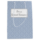 Sac Cadeau Moyen Boho Blue Delicate Shells (Devant)