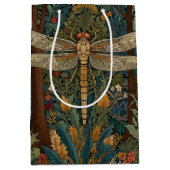 Sac Cadeau Moyen Boho chic dragonfly de style Art nouveau (Devant)