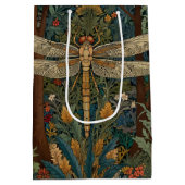 Sac Cadeau Moyen Boho chic dragonfly de style Art nouveau (Dos)