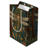 Sac Cadeau Moyen Boho chic dragonfly de style Art nouveau (Dos Angle)