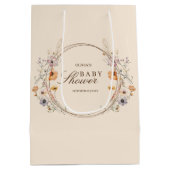 Sac Cadeau Moyen Boho Fleurs sauvages (Dos)