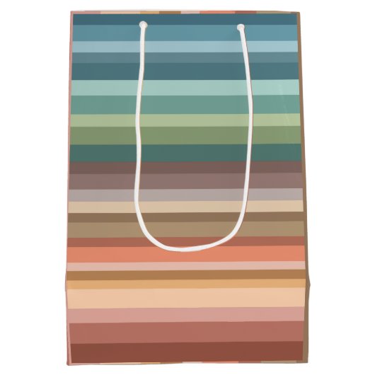 Sac Cadeau Moyen Boho Modern Chic Stripes (Dos)