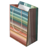 Sac Cadeau Moyen Boho Modern Chic Stripes (Dos Angle)