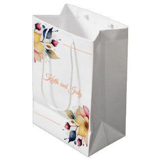 Sac Cadeau Moyen Boho Peachy Floral