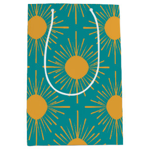 Sac Cadeau Moyen Boho Ray of Sun Turquoise