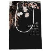 Sac Cadeau Moyen Boho Rustique rouille gothique Mariage botanique n (Devant)