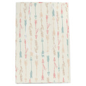 Sac Cadeau Moyen Boho Tribal Pastel Arrow Genre Neutre (Devant)