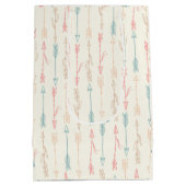 Sac Cadeau Moyen Boho Tribal Pastel Arrow Genre Neutre (Dos)