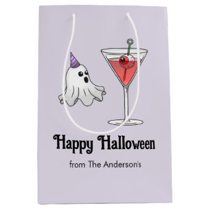 Sac Cadeau Moyen Boisson de cocktail de fantôme et de fête effrayan