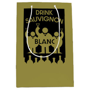 Sac Cadeau Moyen Boisson de vin Sauvignon Blanc