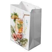 Sac Cadeau Moyen Boissons Tropicales En Blanc (Dos Angle)