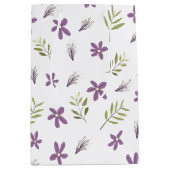 Sac Cadeau Moyen Bolsa de regalo Violetas y flores silvestres (Devant)