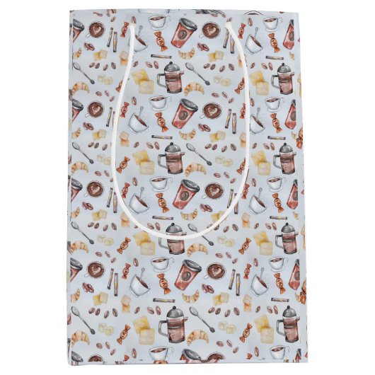 Sac Cadeau Moyen Bonbons et café (Devant)