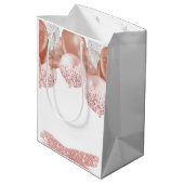 Sac Cadeau Moyen Bonjour 50 Parties scintillant roses Ballons d'ann (Dos Angle)