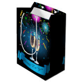 Sac Cadeau Moyen Bonne année (Dos Angle)