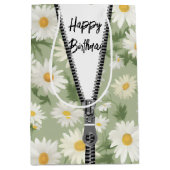 Sac Cadeau Moyen Bonne fête d'anniversaire avec Zipper (Devant)