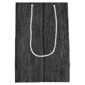 Sac Cadeau Moyen Bonne note d'anniversaire sur le bois gris (Dos)