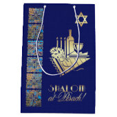 Sac Cadeau Moyen Bonne Pâque. Icône de table Seder (Dos)