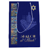 Sac Cadeau Moyen Bonne Pâque. Icônes de table Seder (Devant)