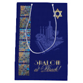 Sac Cadeau Moyen Bonne Pâque. Icônes de table Seder (Dos)