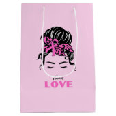 Sac Cadeau Moyen Bonne Saint Valentin 2023 Avec Vibes Love (Dos)