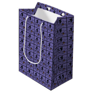 Sac Cadeau Moyen Bonne Sorcière Halloween Et chauves-souris