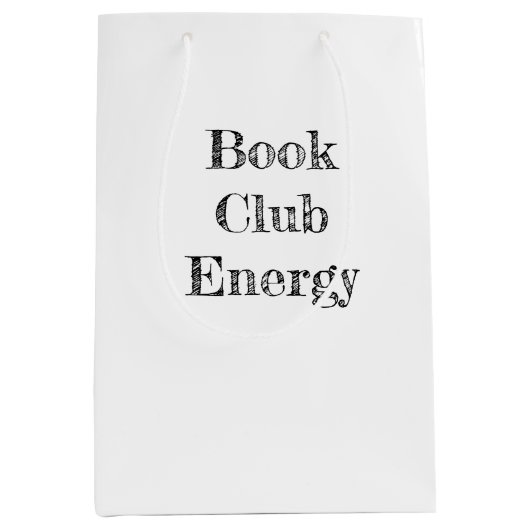 Sac Cadeau Moyen Book Club Energy Medium Cadeau (Devant)