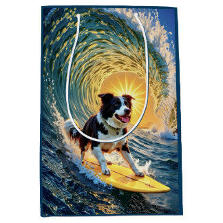 Sac Cadeau Moyen Bordure de surf Collie
