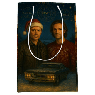 Sac Cadeau Moyen “Borsa regalo natalizia Supernatural – Dean & Sam 