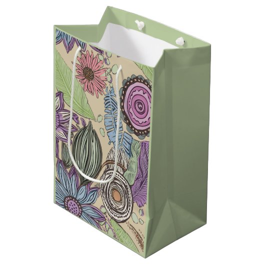Sac Cadeau Moyen Botanical Bliss (Devant Angle)
