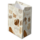 Sac Cadeau Moyen Botanical Line Art Paper Bag (Devant Angle)