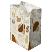 Sac Cadeau Moyen Botanical Line Art Paper Bag (Dos Angle)