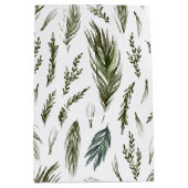 Sac Cadeau Moyen Botanique de forêt simple Aquarelle Noël (Devant)