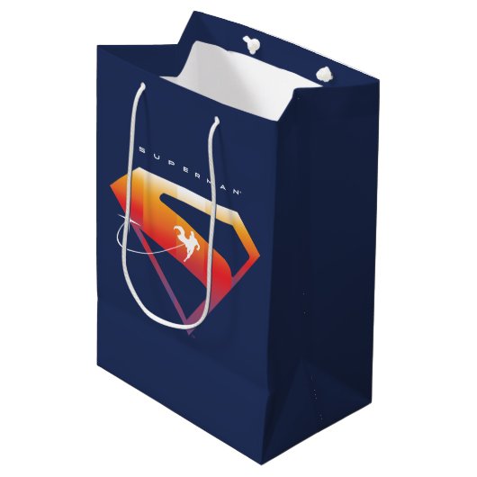 Sac Cadeau Moyen Bouclier Superman de Sunset Soar (Devant Angle)