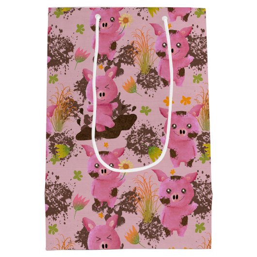 Sac Cadeau Moyen Boue Bath Piggy (Dos)