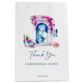 Sac Cadeau Moyen Bougainvillea Douche nuptiale méditerranéenne fave (Devant)