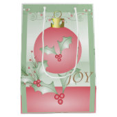 Sac Cadeau Moyen Bouges de rose verte Holly (Dos)
