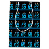 Sac Cadeau Moyen bougies eyeball pour 65e anniversaire (Dos)