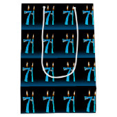 Sac Cadeau Moyen Bougies pour 71e anniversaire (Dos)