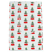 Sac Cadeau Moyen Boule de neige de Noël (Dos)