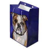 Sac Cadeau Moyen Bouledogue (Dos Angle)