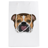 Sac Cadeau Moyen Bouledogue de l'anglais d'illustration (Devant)