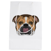 Sac Cadeau Moyen Bouledogue de l'anglais d'illustration (Dos)