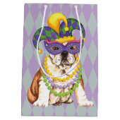 Sac Cadeau Moyen Bouledogue de mardi gras (Dos)