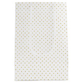 Sac Cadeau Moyen Bouquet Bleu Canard Rustique Fête de Mariage (Dos)