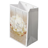Sac Cadeau Moyen Bouquet de fleurs de Mariage nuptiale blanche (Dos Angle)