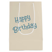 Sac Cadeau Moyen Bouquet De Peinture À Déchets En Aquarelle (Dos)